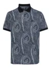Etro Paisley Polo T-shirt In Azul