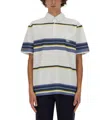 Etro Men's Polo Shirt With Pegasus Embroidery In White