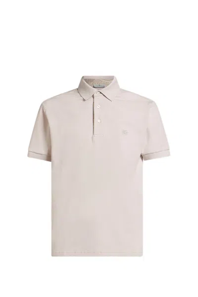 Etro Polo Shirt In Beige