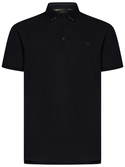 Etro Polo Shirt In Black