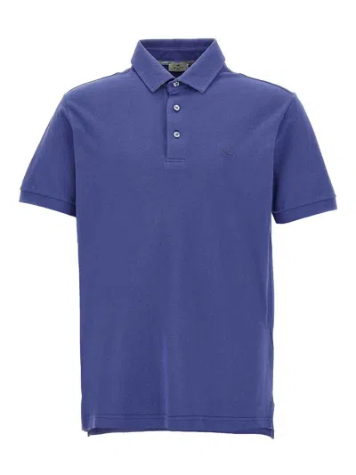 Etro Polo Shirt In Blue
