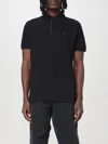 Etro Roma Printed Collar Polo In Black
