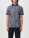 Etro Paisley Polo T-shirt In Blau