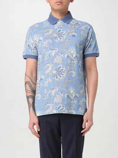 ETRO POLO SHIRT ETRO MEN COLOR GNAWED BLUE,423659011