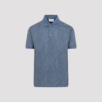 Etro Polo Shirt Men In Blue