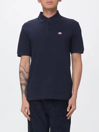 Etro Polo Shirt Men Color Navy