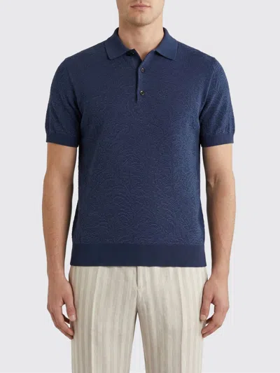 Etro Polo Shirt  Men Color Multicolor In Blue