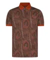Etro Paisley Printed Short-sleeved Polo Shirt In Multicolor