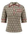 Etro Half-sleeves Jacquard Polo Shirt In Multicolor