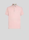Etro , Polo Shirt With Embroidered Pegaso, Pink, Size M In Pink