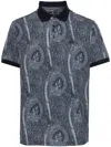 Etro Paisley Polo T-shirt In Blue
