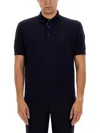 Etro Polo Shirt With Pegasus Embroidery In Blue