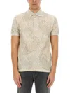 Etro Polo Shirt With Print In Neutral