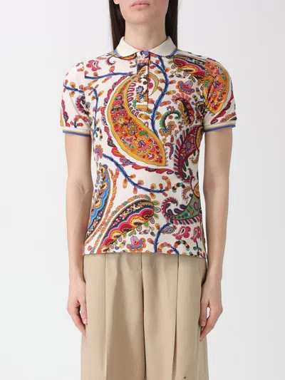 Etro Polo Shirt  Woman Color White In Multi