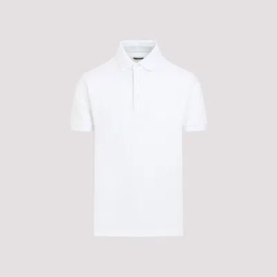 Etro Men Pegaso-embroidered Polo Shirt In White