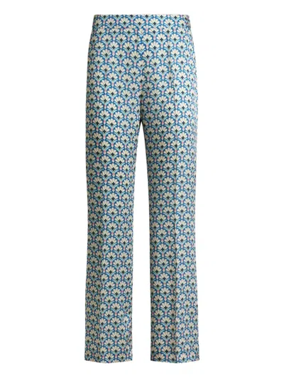 Etro Polyester Pants In Animal Print