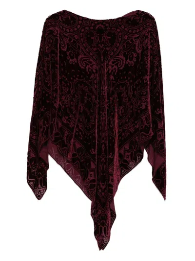 ETRO Poncho with paisley print ETRO