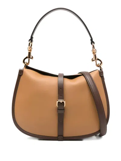 Etro Pony Buckle-detail Tote Bag In Brown