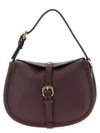 Etro Small Crossbody Bag With Adjustable Strap And Buckle Detail In Burgundy