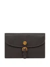 Etro Pony Hammered-leather Wallet In Brown