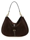 Etro Suede Shoulder Bag In Brown
