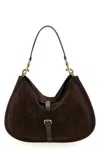 Etro Suede Shoulder Bag In Brown