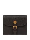 Etro Pony Leather Card Holder In Brown