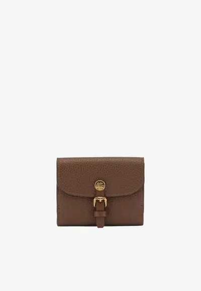 Etro Pony Leather Wallet In Brown