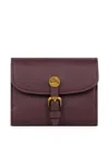 Etro Pony Leather Wallet In Red