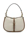 Etro Pony Medium Shoulder Bag Gold Hardware Top Handle In Neutral