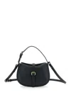 Etro Small Pony Leather Shoulder Bag In Black