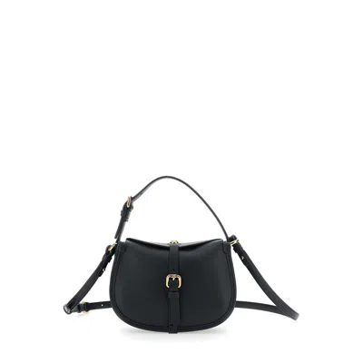 Etro Pony Mini Black Crossbody Bag With Removable Shoulder Strap And Belt With Buckle On The Front I