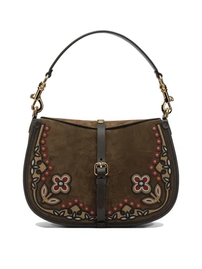 Etro Pony Shoulder Bags Brown