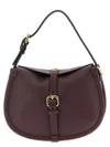 Etro Small Crossbody Bag With Adjustable Strap And Buckle Detail In Burgundy