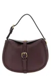 Etro Small Crossbody Bag With Adjustable Strap And Buckle Detail In Burgundy