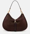 Etro Pony Small Suede Tote Bag In Brown