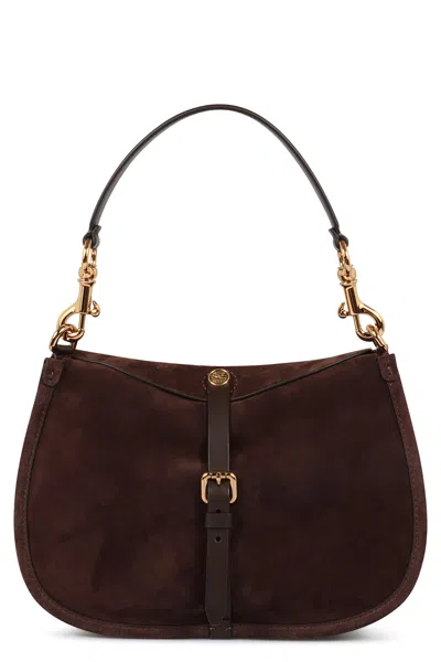 Etro Pony Suede Bag In Brown