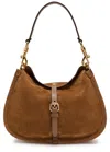 Etro Pony Suede Cross-body Bag In Brown