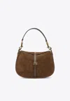 Etro Brown Textured Bag With Front Buckle Detail In Brown