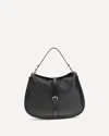 Etro Buckle-fastening Extra-large Leather Shoulder Bag In Black