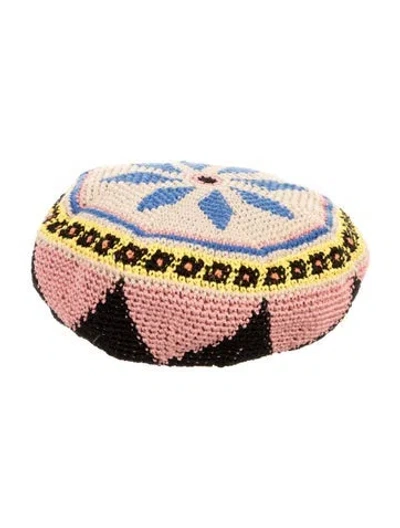Pre-owned Etro Pop Patterned Beret In Neutral