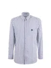 Etro Man Shirt White Size 17 ½ Cotton In Multicolour