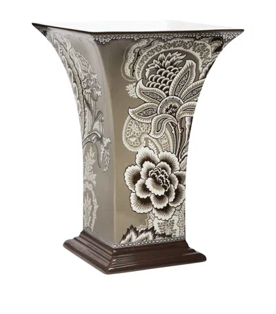 Etro Porcelain Bloom Vase In Green