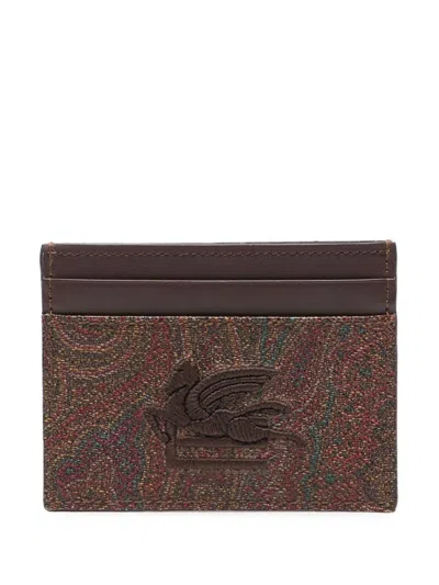 ETRO ETRO PORTACARTE CON STAMPA PAISLEY