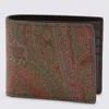 Etro Paisley Bifold Arnica Wallet In Brown
