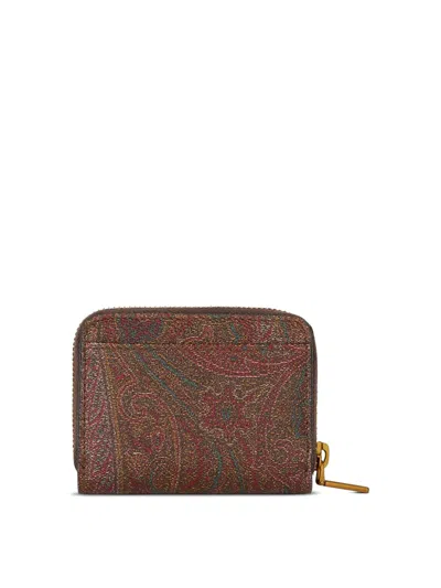 Etro Portfolio Pegaso Small Marrone In Brown