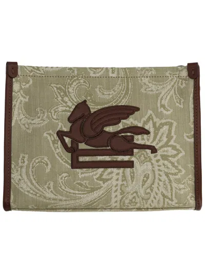 Etro Pouch "arnica" In Green