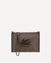 Etro Pouch Bag With Pegaso Detail