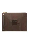 Etro Pouch In Brown Multi