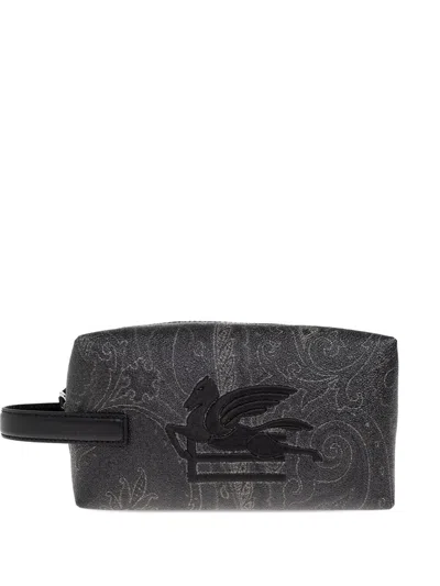 Etro Pouch S Arnica 19.5x10x8 Bags In Black